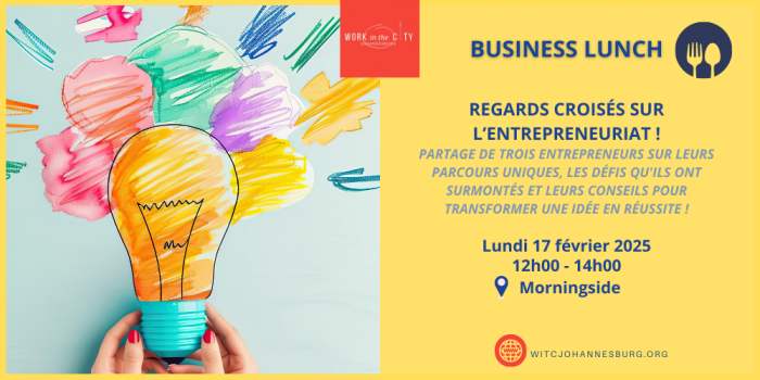 Business lunch "Regards croisés sur l'entrepreneuriat"