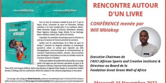 CONFERENCE : Economie du sport en Afrique
